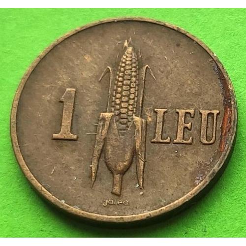 Отличное состояние - Румыния 1 лея 1938 г.