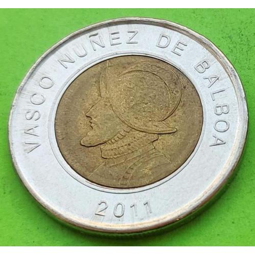 Панама 1 бальбоа 2011 г. - регулярный чекан