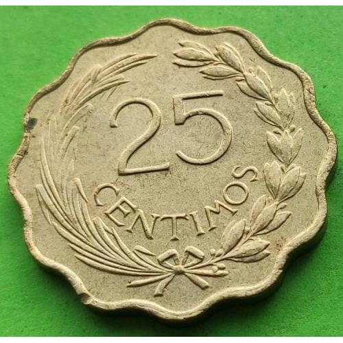Парагвай 25 сентимо 1953 г.