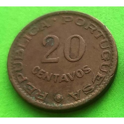 Порт. Сан-Томе и Принсипи 20 сентаво 1962 г.