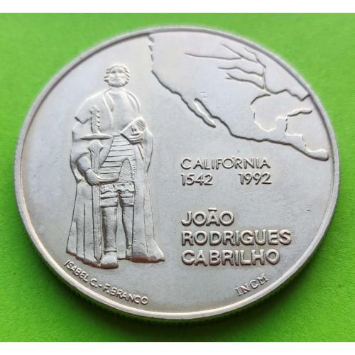 Португалия 200 эскудо 1992 г. (450 лет открытию Калифорнии)