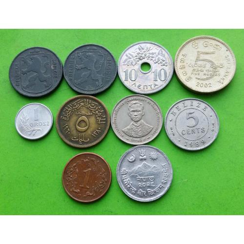 Рандомный набор №2 монет 10 штук разных стран (или цена за одну монету на выбор 20 грн)