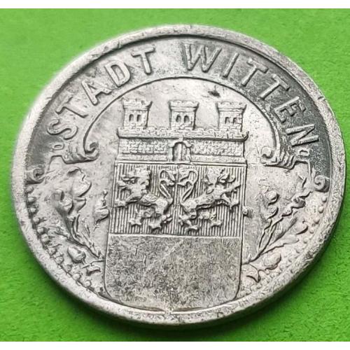 Редкая - алюминий - Германия (Виттен) нотгельд 5 пфеннигов 1920 г.