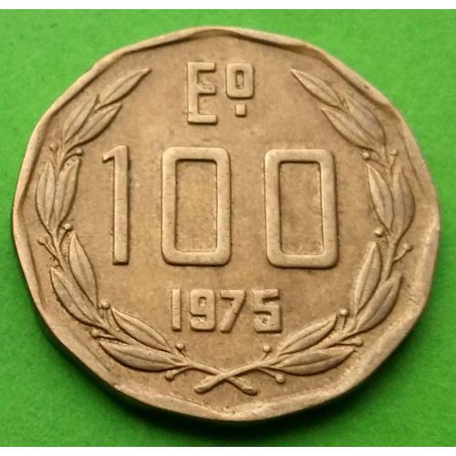 Редкая инфляционная эмиссия - Чили 100 песо 1975 г.