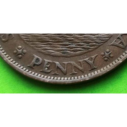 Редкая с надписью PENNY - ЮАР 1 пенни 1929 г. (Георг V) - корабль