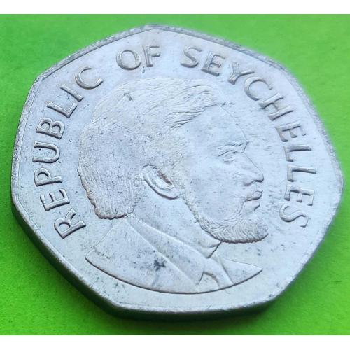 Редкая - юб. Сейшельские о-ва (Сейшелы) 5 рупи 1976 г. (Независимость)