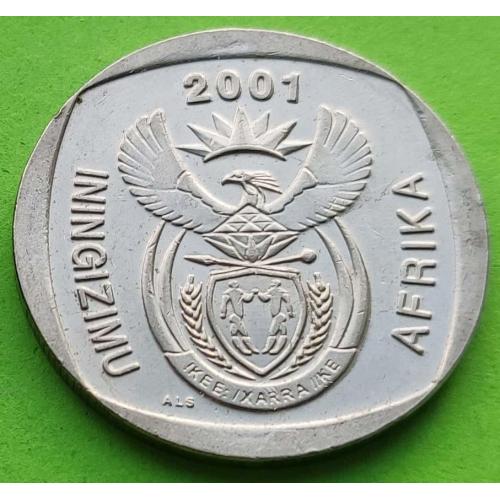 Редкий год - ЮАР 5 рандов 2001 г.