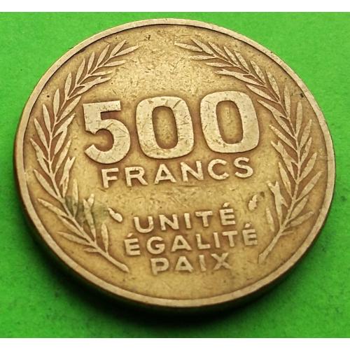 Редкий крупный номинал - Джибути 500 франков 1989 г.