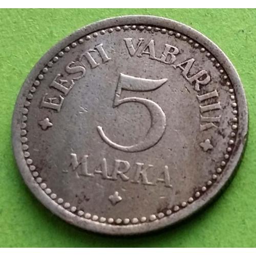 Редкий номинал - Эстония 5 марок 1922 г.