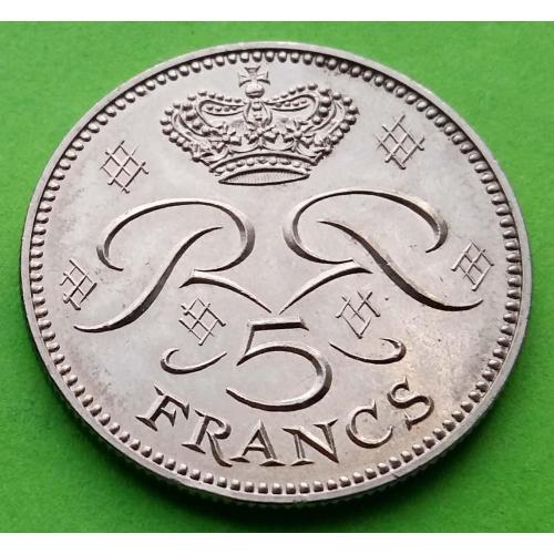 Редкий номинал - Монако 5 франков 1979 г. - красивая
