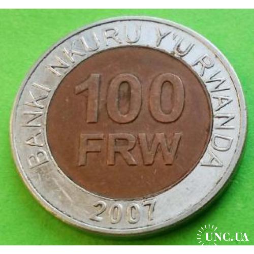 Руанда 100 франков 2007 г.