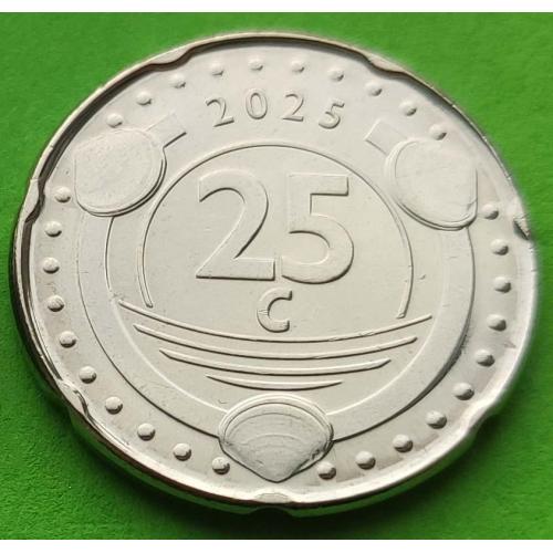 Сен-Мартен 25 центов 2025 г.