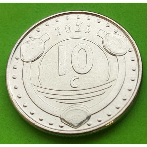 Сент-Мартен 10 центов 2025 г.