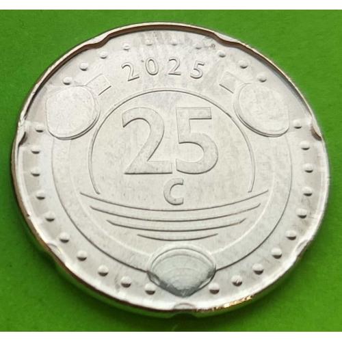 Сент-Мартен 25 центов 2025 г.
