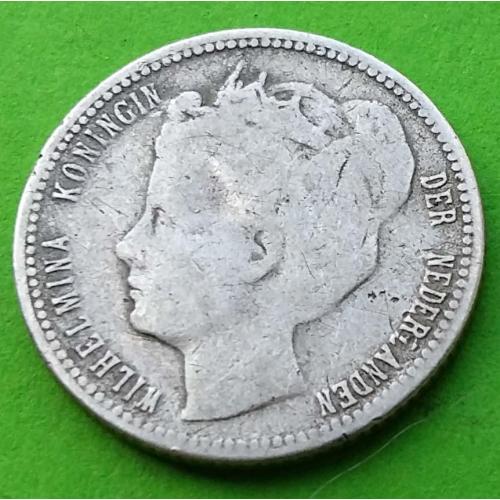 Серебро - Кюрасао 1/4 гульдена 1900 г.