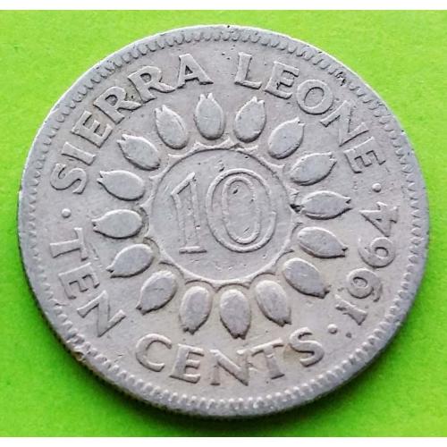 Сьерра-Леоне 10 центов 1964 г. 