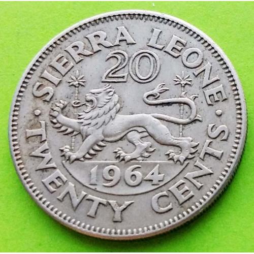 Сьерра-Леоне 20 центов 1964 г. 