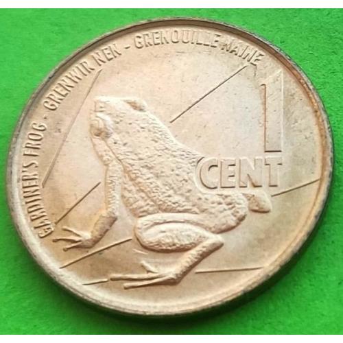 Сейшельские о-ва (Сейшелы) 1 цент 2016 г. (жабка)