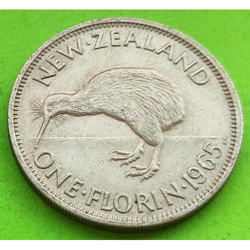Симпатичная - Новая Зеландия флорин 1965 г. (Елизавета II)