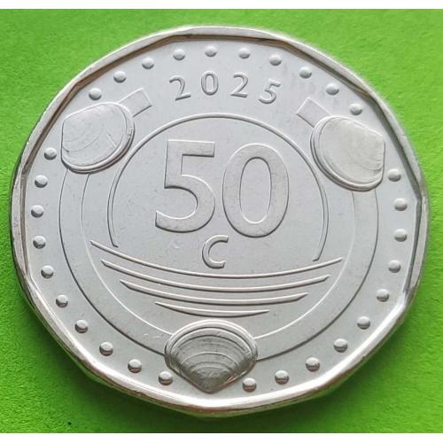 Сен-Мартен 50 центов 2025 г.