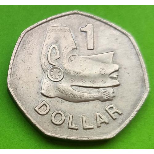 Соломоновы острова 1 доллар 1977 г. - редкий номинал