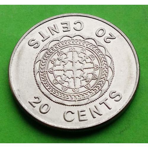 Соломоновы острова 20 центов 2005 г.
