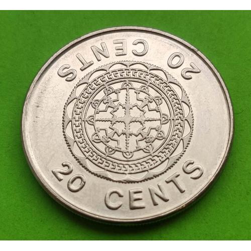 Соломоновы острова 20 центов 2008 г. - отличное состояние