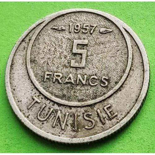 Тунис 5 франков 1957 г.