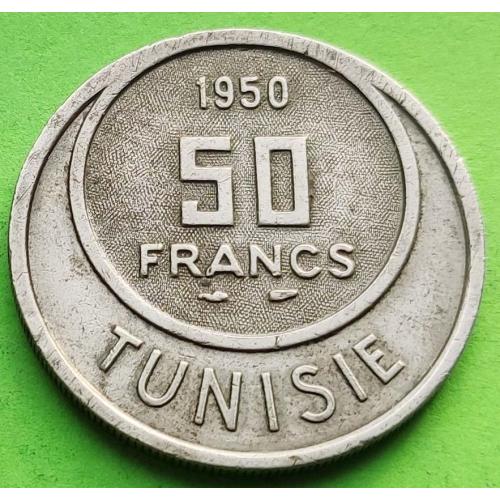 Тунис 50 франков 1950 г.