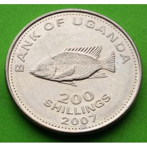 Уганда 200 шиллингов 2007 г.