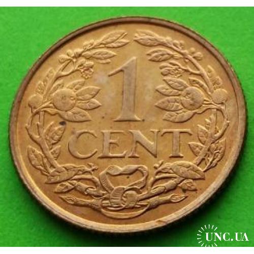 UNC - Антильские острова (Антилы) 1 цент 1961 г.