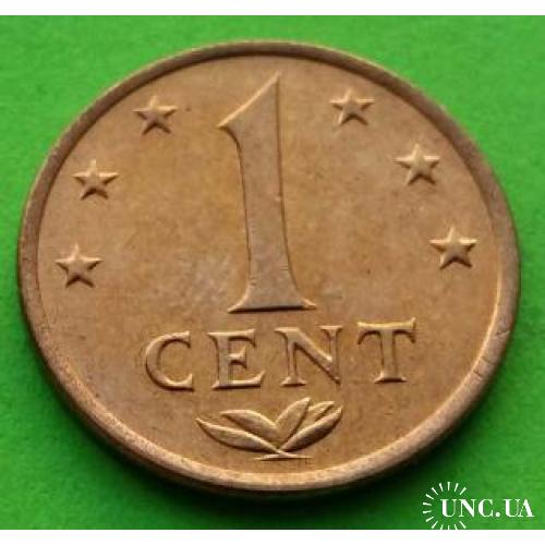 UNC - Антильские острова (Антилы) 1 цент 1977 г.