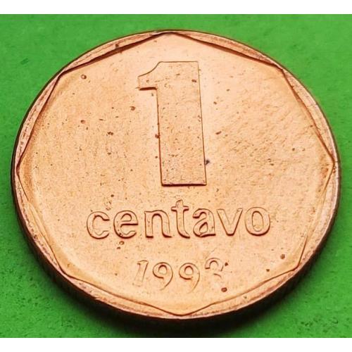 UNC - Аргентина 1 сентаво 1993 г.