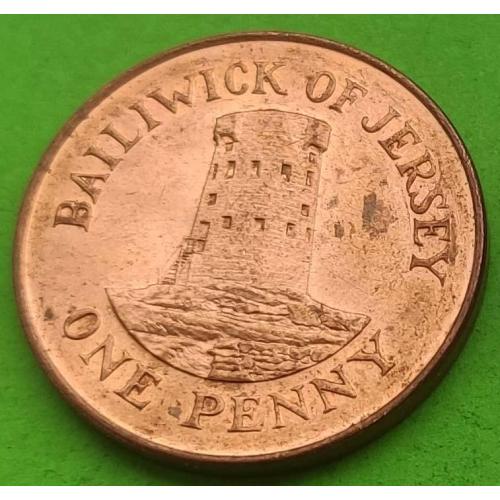 UNC - Джерси 1 пенни 2005 г. (третий портрет)