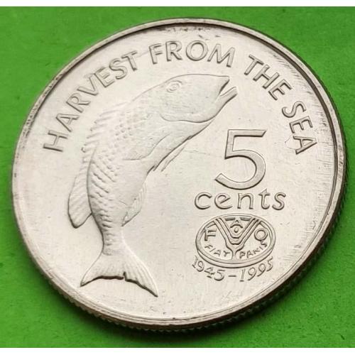 UNC - ФАО - Фиджи 5 центов 1995 г. 