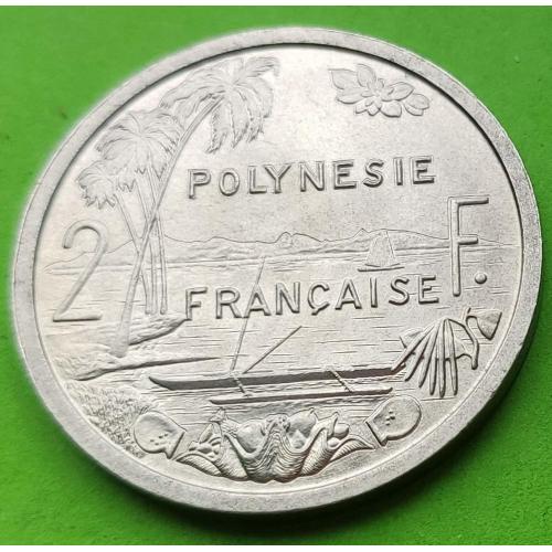 UNC - Фр. Полинезия 2 франка 1965 г. (без I.E.O.M.)