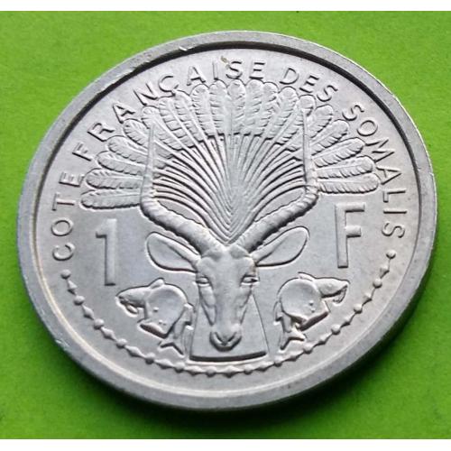 UNC - Фр. Сомали 1 франк 1959 г.