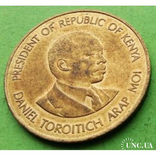 UNC - Кения 10 центов 1980 г.