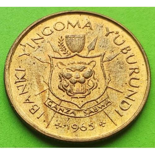 UNC - Королевство Бурунди 1 франк 1965 г. - редкая эмиссия 