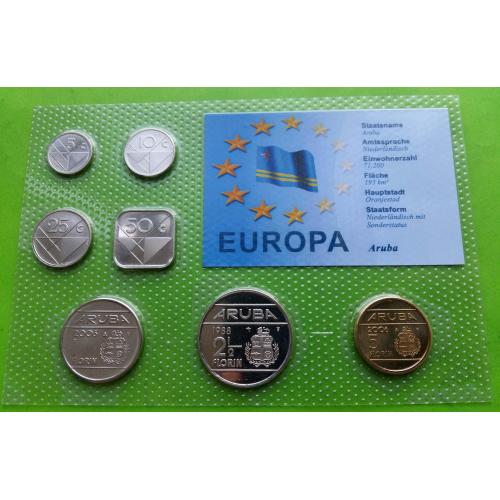 UNC - набор монет Аруба 1990-2000-х гг.