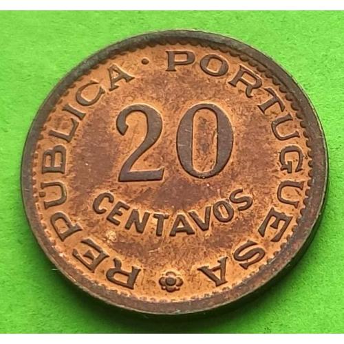 UNC - Порт. Мозамбик 20 сентаво 1974 г. (поменьше)