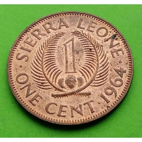 UNC - Сьерра-Леоне 1 цент 1964 г.