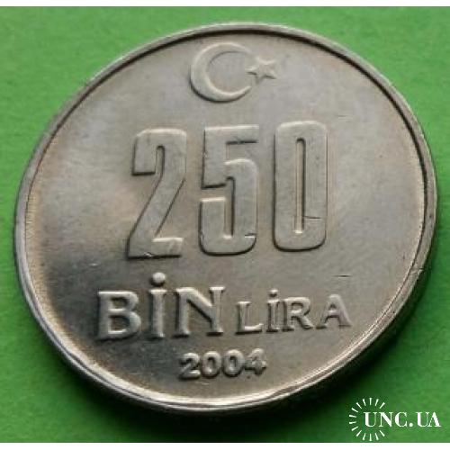 UNC - Турция 250 000 лир 2004 г.