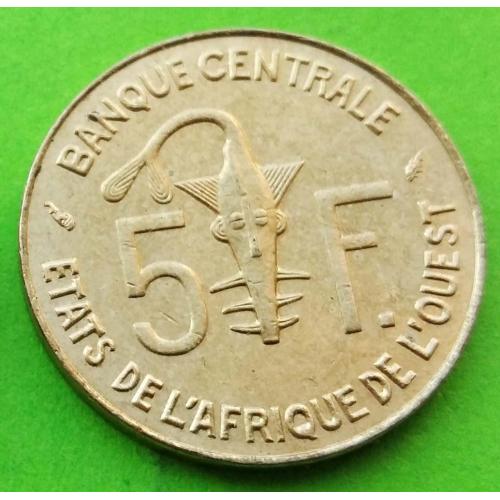 UNC - Западно Африканский Союз 5 франков 1987 г.