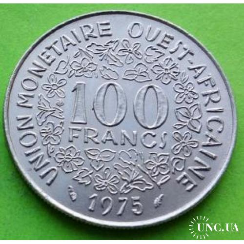 UNC - Западно-Африканские государства 100 франков 1975 г.