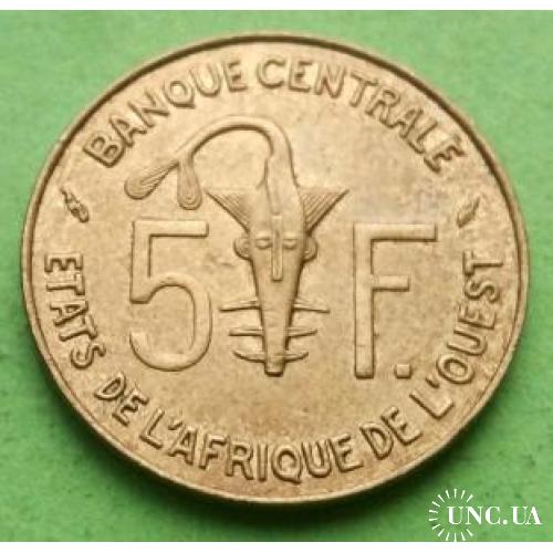 UNC - Западно-Африканские штаты (Фр. Африка) 5 франков 1981 г.