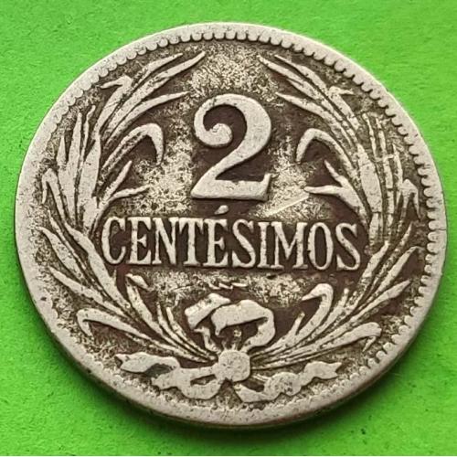 Уругвай 2 сентесимо 1924 г.
