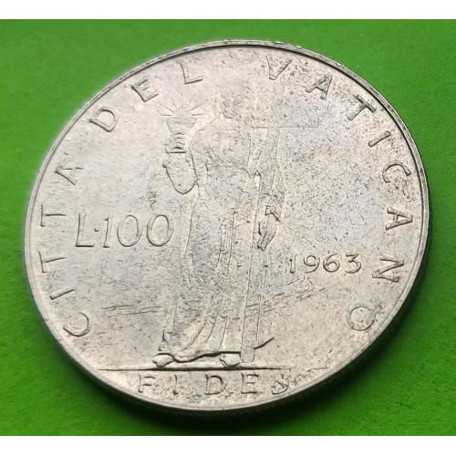 Ватикан 100 лир 1963 г.