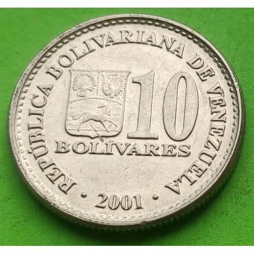 Венесуэла 10 боливаров 2001 г.