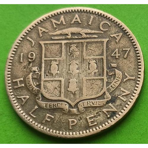 Ямайка 1/2 пенни 1947 г. (Георг VI - император)